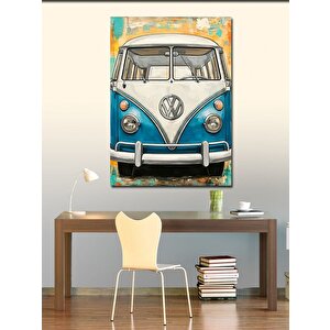 Kanvas Tablo Retro Minibüs 50x70 cm