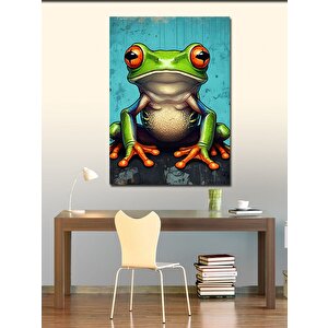 Kanvas Tablo Renkli Kurbağa 50x70 cm