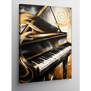 Kanvas Tablo Piyano Çalan Eller 70x100 cm