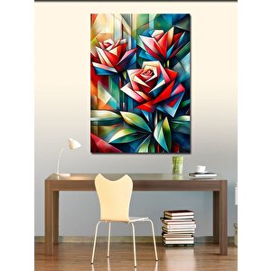 Kanvas Tablo Geometrik Güller 100x140 cm