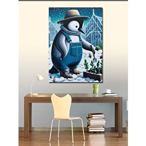 Kanvas Tablo Çiftçi Penguen 100x140 cm