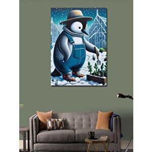 Kanvas Tablo Çiftçi Penguen 100x140 cm