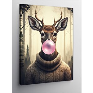 Kanvas Tablo Sakızlı Geyik 50x70 cm