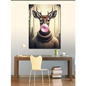 Kanvas Tablo Sakızlı Geyik 50x70 cm