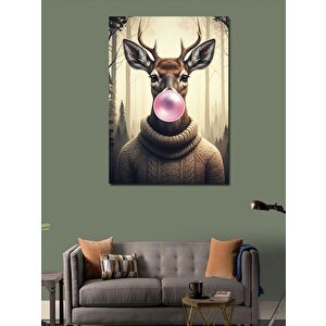 Kanvas Tablo Sakızlı Geyik 50x70 cm