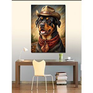 Kanvas Tablo Kovboy Köpeği 50x70 cm