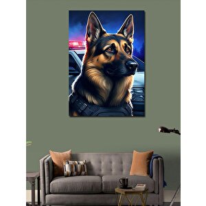 Kanvas Tablo Polis Köpeği 70x100 cm