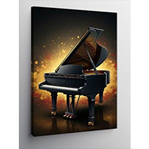 Kanvas Tablo Sahnedeki Büyük Piyano 100x140 cm