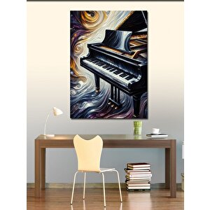 Kanvas Tablo Deniz Dalgaları Piyanosu 100x140 cm