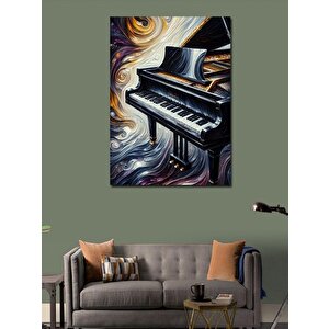 Kanvas Tablo Deniz Dalgaları Piyanosu 50x70 cm