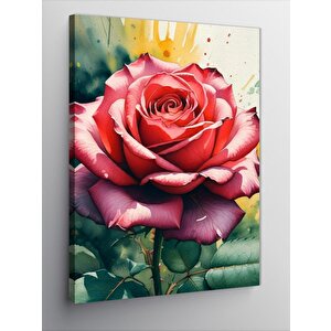 Kanvas Tablo Kırmızı Gül 70x100 cm