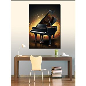 Kanvas Tablo Sahnedeki Büyük Piyano 70x100 cm