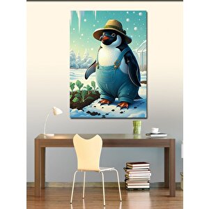 Kanvas Tablo Çiftçi Penguen 100x140 cm