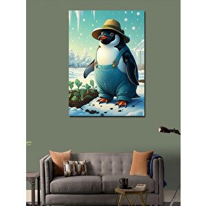 Kanvas Tablo Çiftçi Penguen 100x140 cm