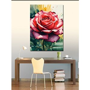 Kanvas Tablo Kırmızı Gül 50x70 cm