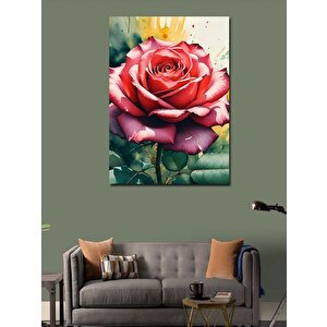Kanvas Tablo Kırmızı Gül 50x70 cm