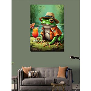 Kanvas Tablo Tropik Kurbağa 70x100 cm
