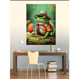 Kanvas Tablo Tropik Kurbağa 50x70 cm
