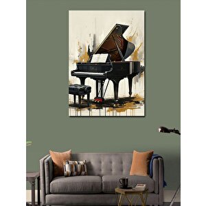 Kanvas Tablo Renkli Piyano 50x70 cm