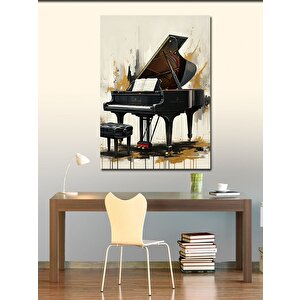 Kanvas Tablo Renkli Piyano 70x100 cm