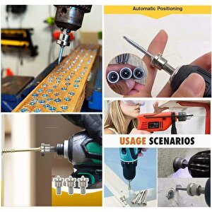 Alçıpan Vidalama Matkap Ucu Ph2 X25 S2 Çeliği Şapkalı Sınırlayıcı Bits Ucu 3 Adet Stoplu Yıldız Uç