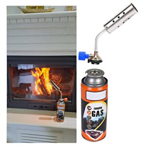 Şömine Yakma Yüksek Alevli Pürmüz Torch Yakma Barbekü Odun Kömür Tutuşturma Tabancası Kafa ve Gaz Seti Tuştrucu Çakmak