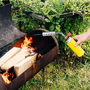 Şömine Yakma Yüksek Alevli Pürmüz Torch Yakma Barbekü Odun Kömür Tutuşturma Tabancası Kafa ve Gaz Seti Tuştrucu Çakmak