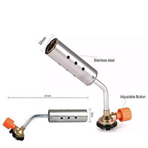 Şömine Yakma Yüksek Alevli Pürmüz Torch Yakma Barbekü Odun Kömür Tutuşturma Tabancası Kafa ve Gaz Seti Tuştrucu Çakmak
