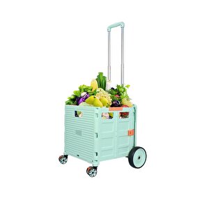 Katlanabilir Portatif Pazar Ve Market Arabası 40 Kg