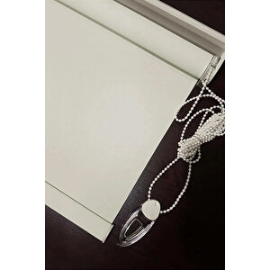 Düz Stor Perde Krem Kırık Beyaz Modern Güneşlik Stor Perde 200x220 cm