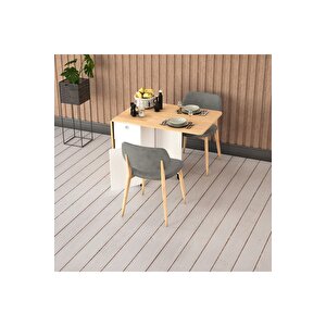Katlanır Mutfak Masası Safir Meşe Km-02 Safir Meşe