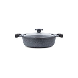 | Karnıyarık Tenceresi | Graneu Serisi | Gri | 26 Cm