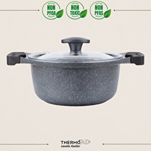 | Derin Tencere | Graneu Serisi | Gri | 20 Cm