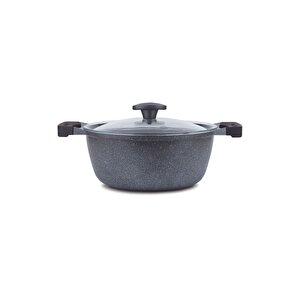| Derin Tencere | Graneu Serisi | Gri | 24 Cm