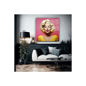 Marilyn Monroe Cam Tablo | Hediyelik, Dekoratif, Ofis, Mutfak