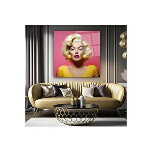 Marilyn Monroe Cam Tablo | Hediyelik, Dekoratif, Ofis, Mutfak