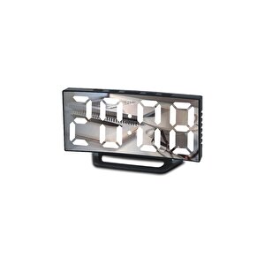 Fonksiyonel Aynali Led Dijital Ayakli Masa Saati, 14x4