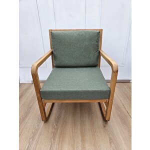 Doğal Ahşap Bahçe Oturma Takımı - 3'lü Set (2 Tekli + 1 İkili Koltuk)