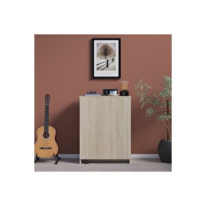 Çalışma Odası Fonksiyonel Kitaplık + Katlanır Masa Md002 Sonomo