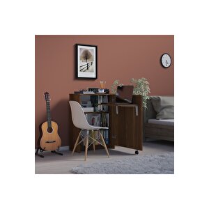 Çalışma Odası Fonksiyonel Kitaplık + Katlanır Masa Md002 Nevada