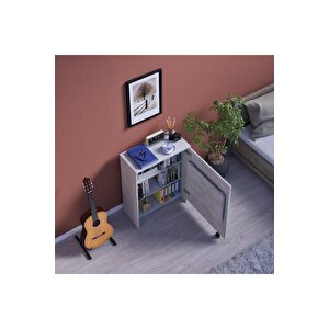 Çalışma Odası Fonksiyonel Kitaplık + Katlanır Masa Md002