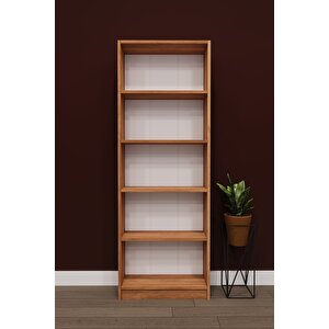 Modern 5 Raflı Ev Ofis Kütüphane Kitaplık %100 MDF Dekoratif Kitaplık K002 Petra