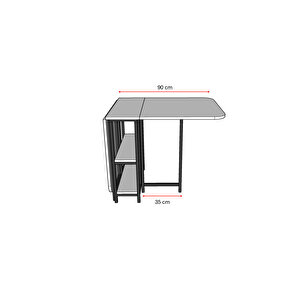 Metal Ayaklı Katlanır Mutfak Masası Km-31