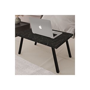 Katlanır Laptop Sehpası Seyyar Kahvaltı Sehpası Çalışma Masası Royal Mermer
