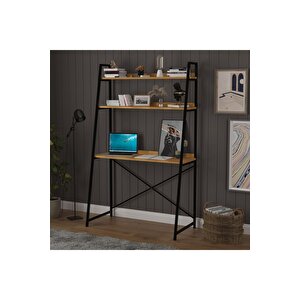 Metal Ki̇taplikli Çalişma Masasi Petra