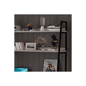 Metal Ki̇taplikli Çalişma Masasi