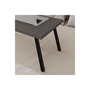 Katlanır Laptop Sehpası Seyyar Kahvaltı Sehpası Çalışma Masası Antrasit
