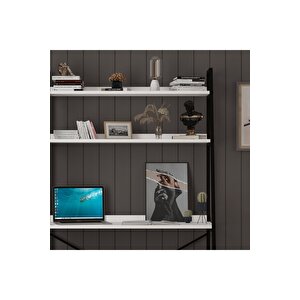 Metal Ki̇taplikli Çalişma Masasi