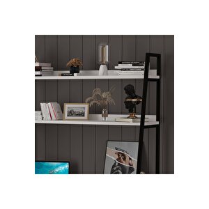 Metal Ki̇taplikli Çalişma Masasi