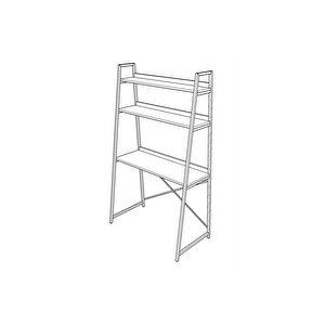 Metal Ki̇taplikli Çalişma Masasi